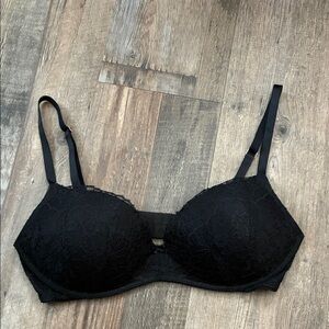 Victoria's Secret Black Lace Push-Up Bra